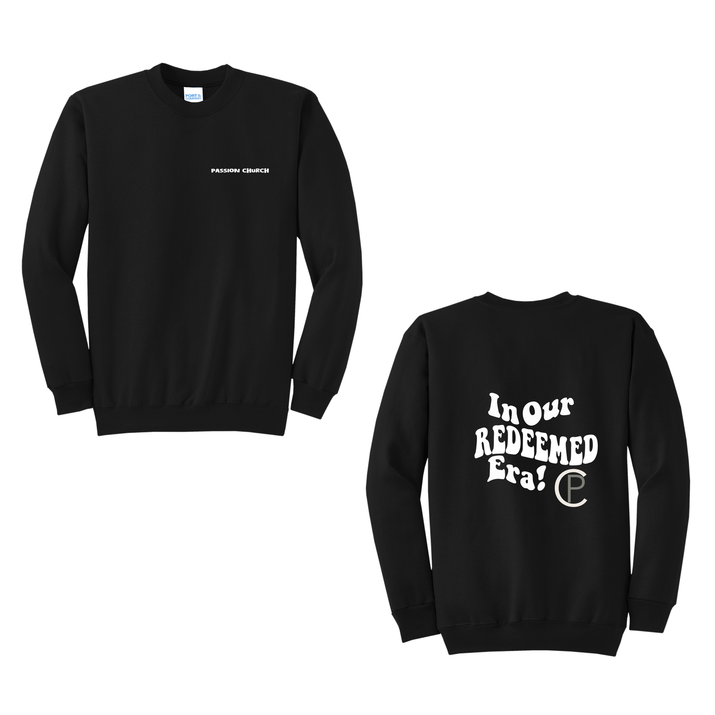 Passion Crew Neck Bubble Text