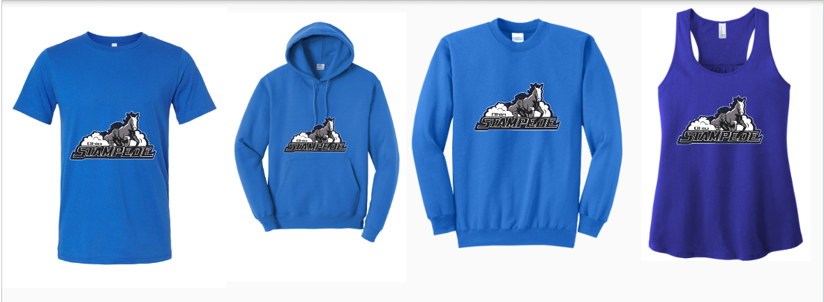 Stampede Organization Blue Clothing Design