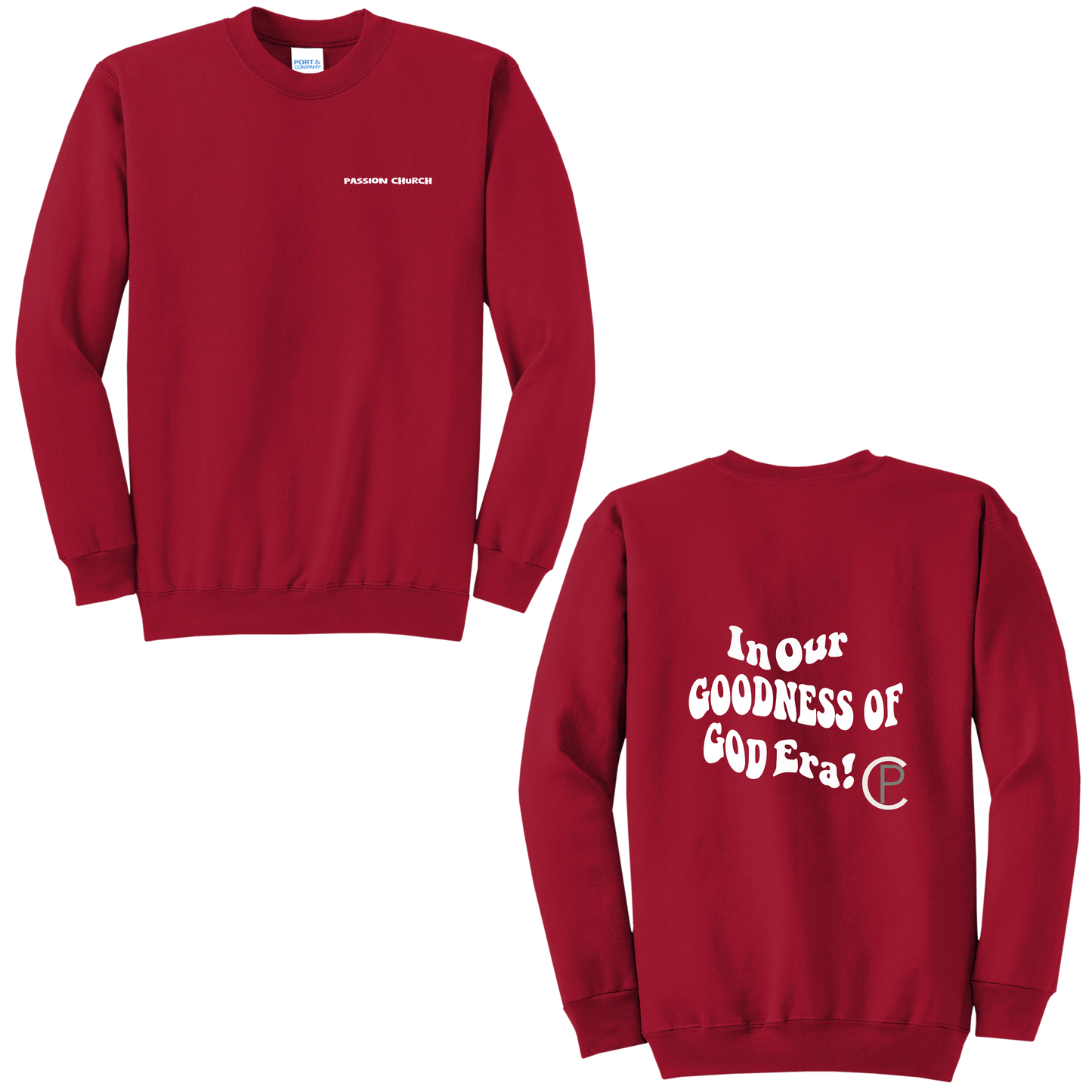 Passion Crew Neck Bubble Text