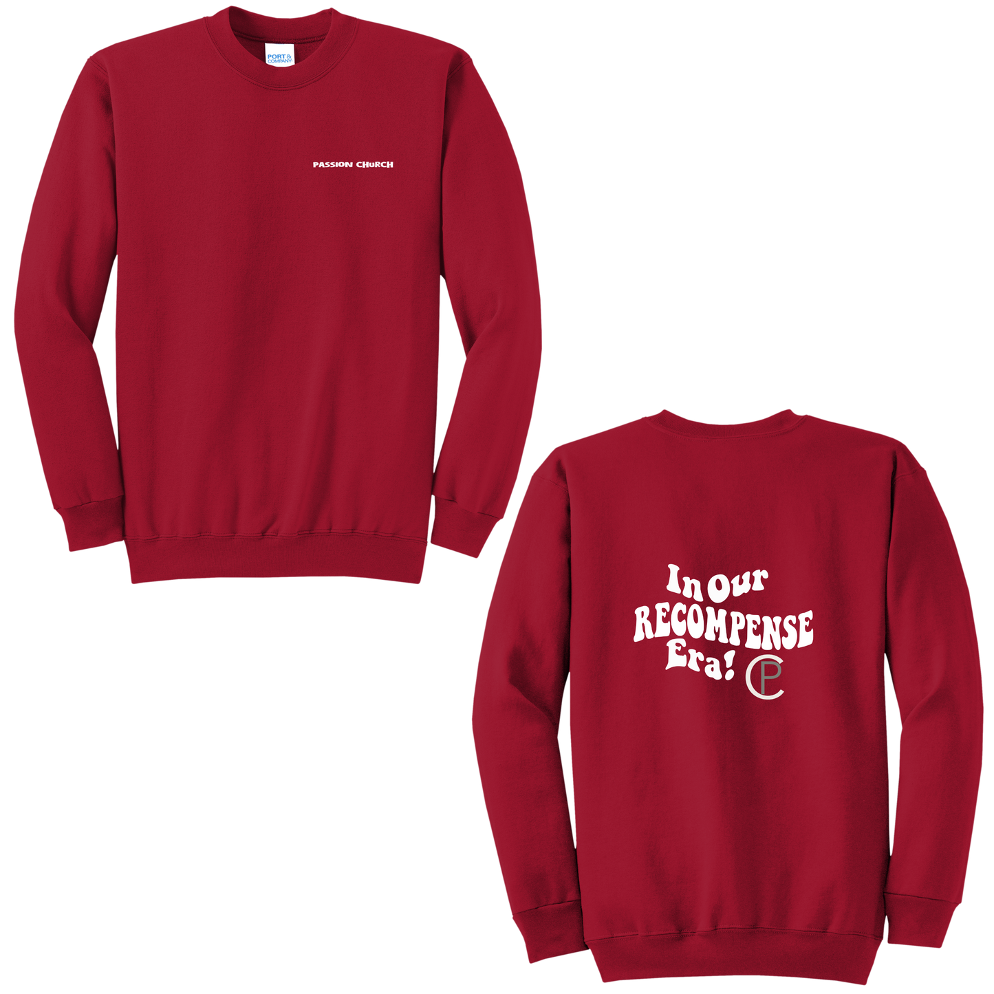 Passion Crew Neck Bubble Text