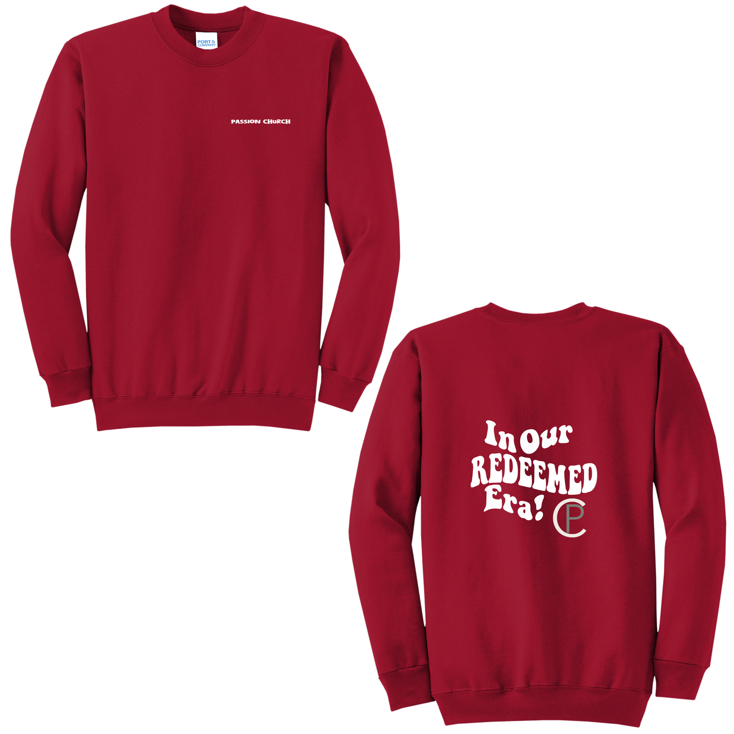Passion Crew Neck Bubble Text