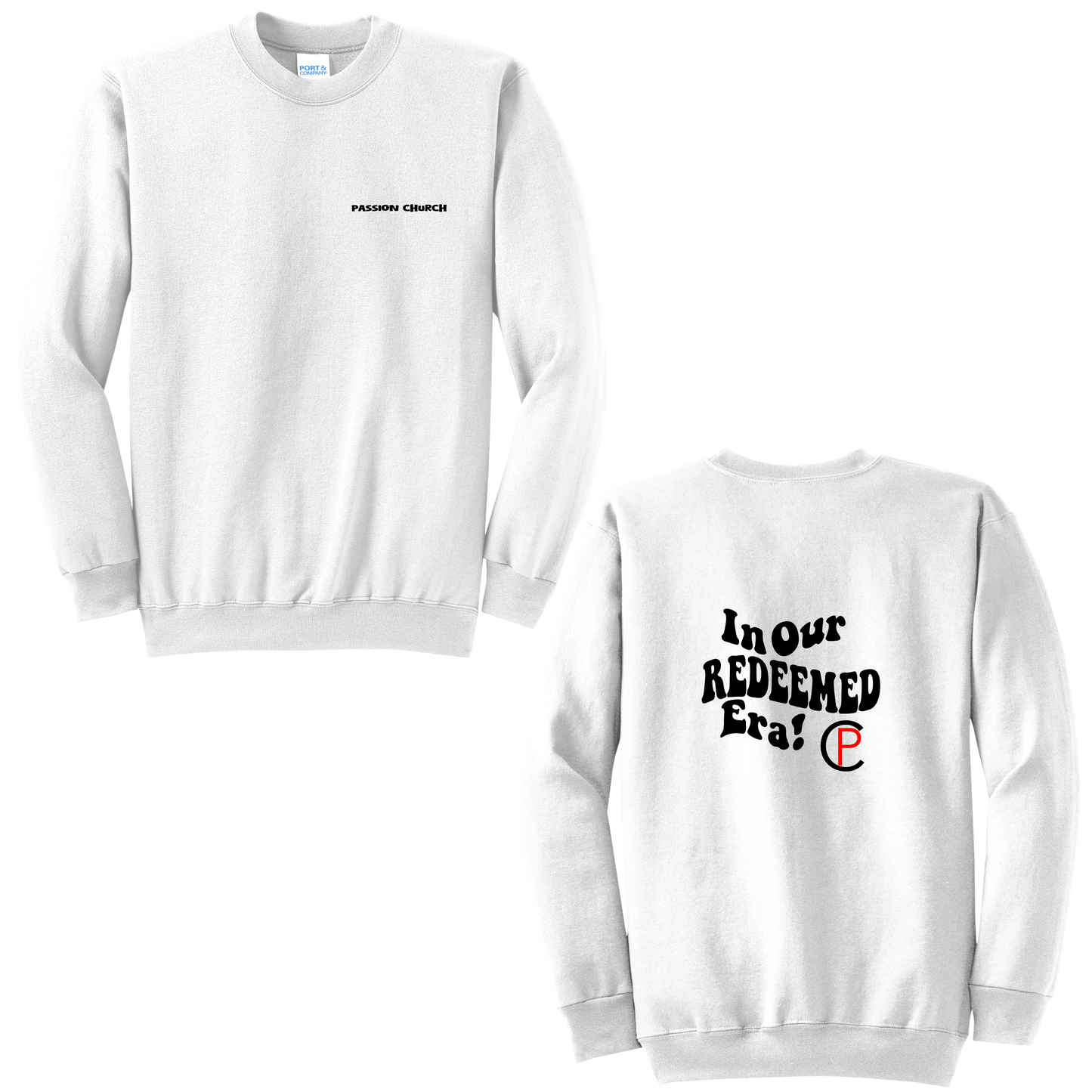 Passion Crew Neck Bubble Text