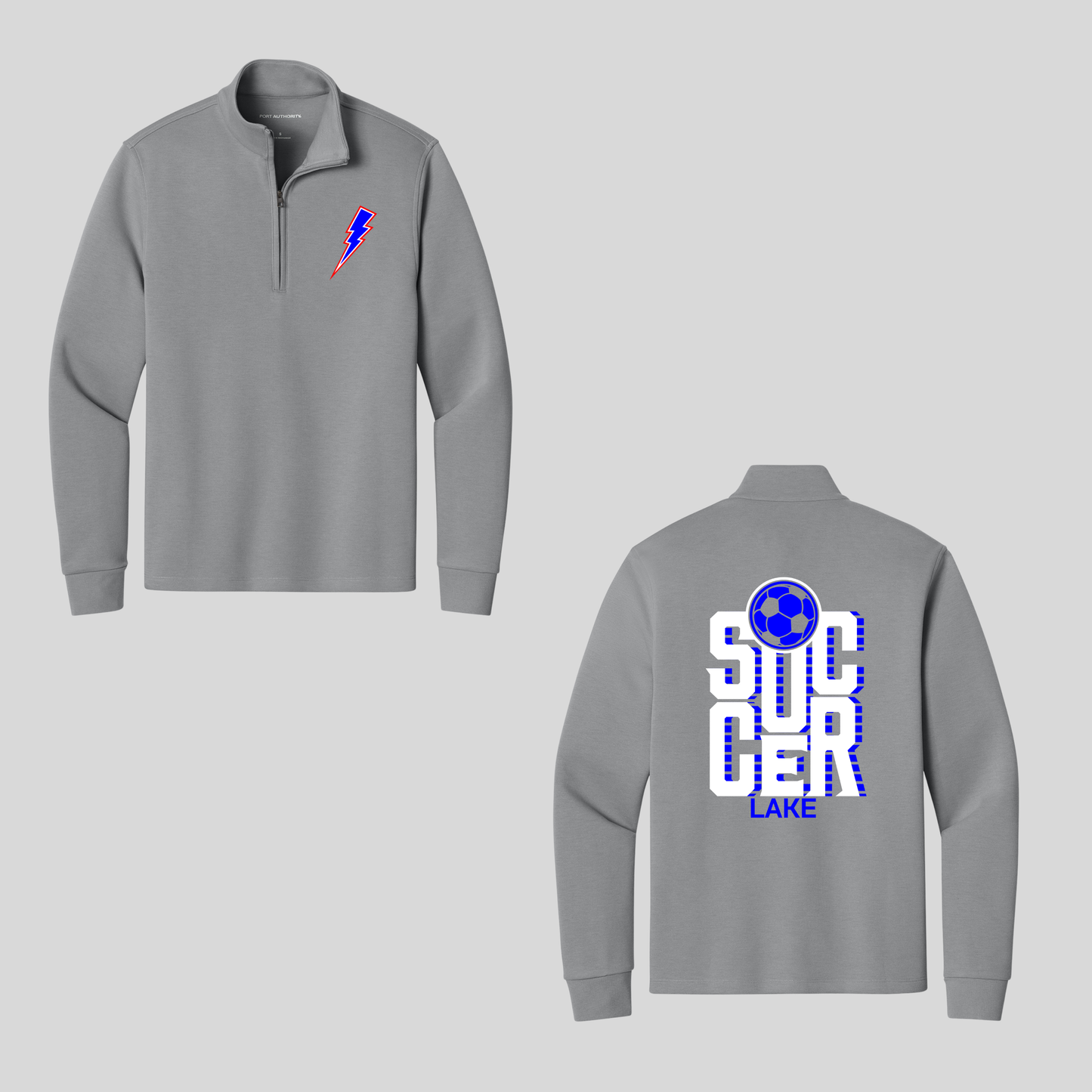 Lake HS Soccer Quarter Zip - Block Soccer