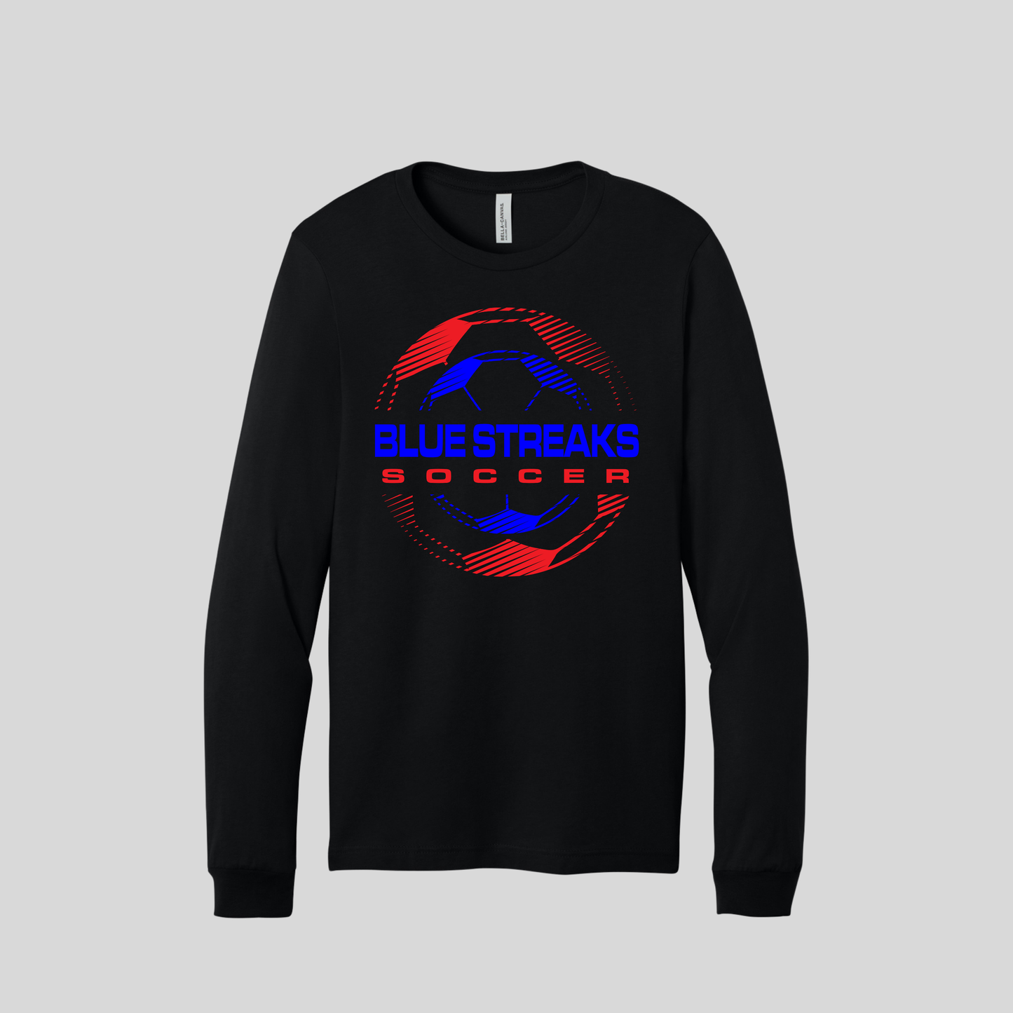 Lake HS Soccer - Ball Outline RedBlue