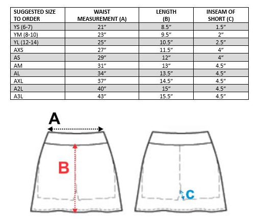 LYF Cheer Uniform Skort