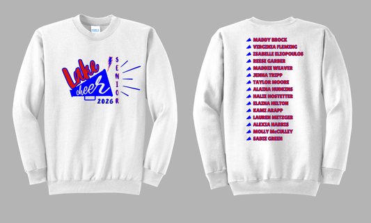 Lake Senior Cheer Roster Crewneck