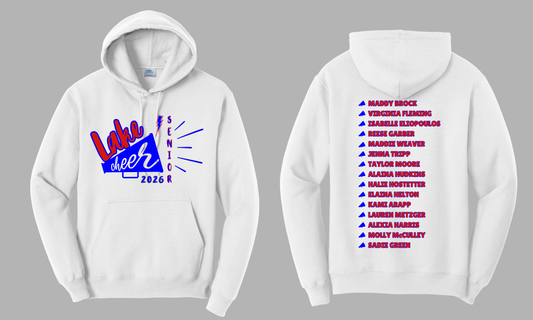 Lake Senior Cheer Roster Hoodie