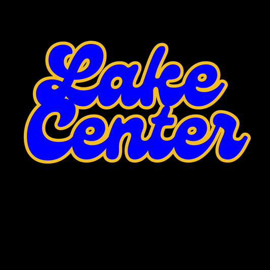 LCCS - Retro Bubble Lake Center BlueGold
