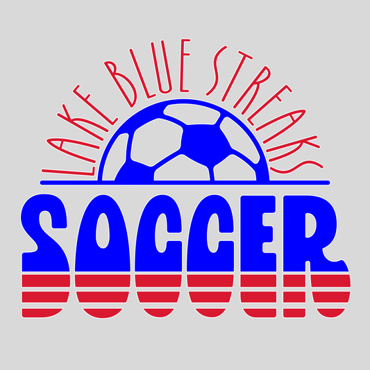 Lake HS Soccer - Retro Bubble
