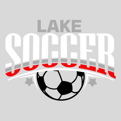 Lake HS Soccer - Striped Soccer Red