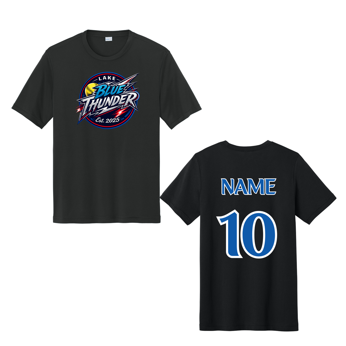 Lake Blue Thunder Dryfit Tshirt – CFP Designs