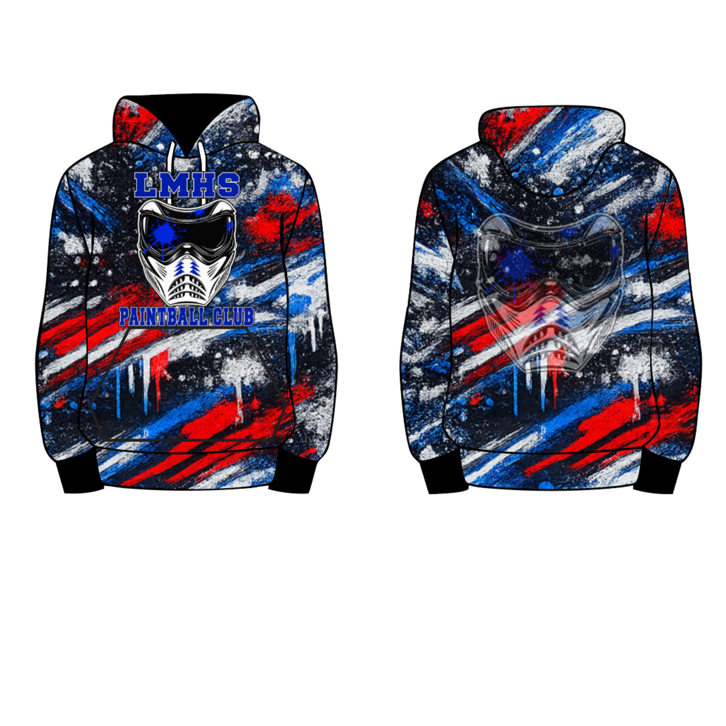 LMHS Paintball Club Sublimation Hoodie
