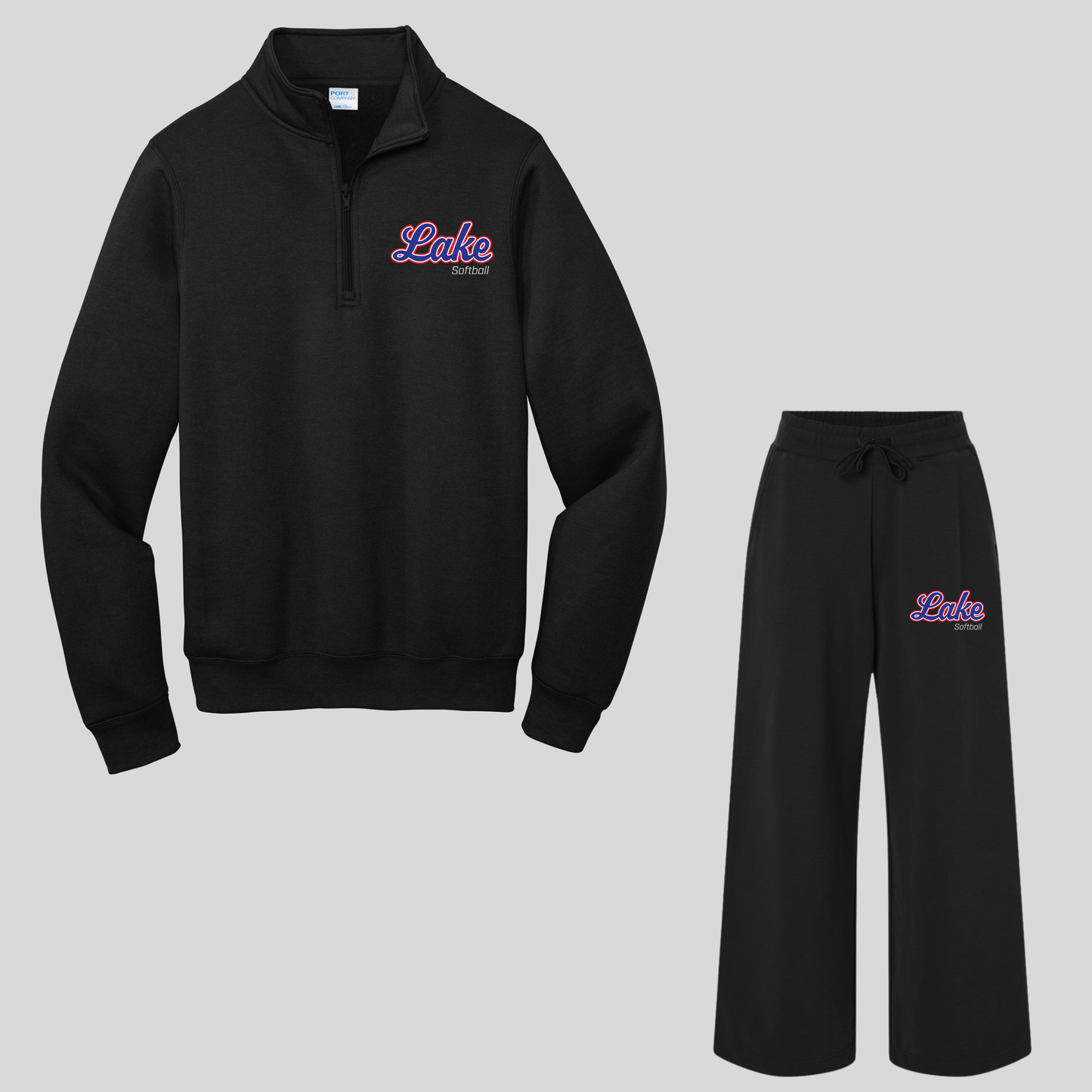 Lake HS Softball Quarter Zip Sweatshirt